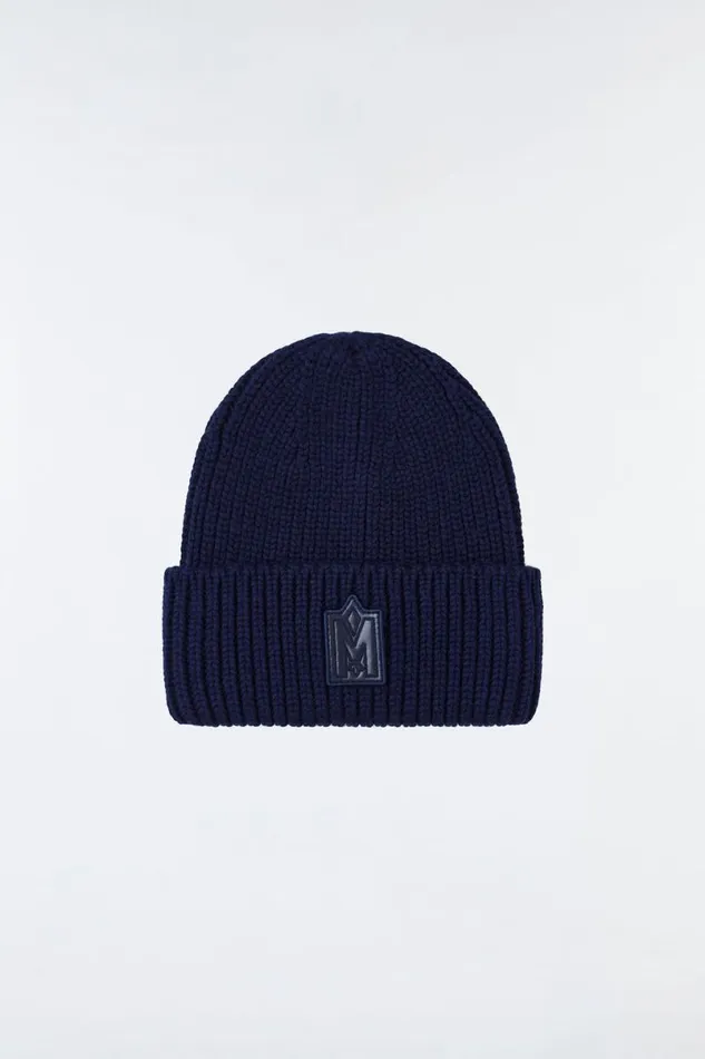 Hats Men Mackage JUDE Handknit Toque With Ribbed Cuff Cream
