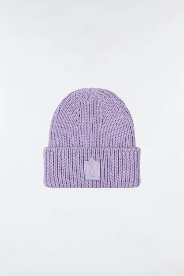 Hats Men Mackage JUDE Handknit Toque With Ribbed Cuff Cream