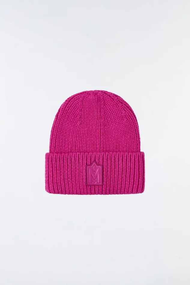Hats Men Mackage JUDE Handknit Toque With Ribbed Cuff Cream