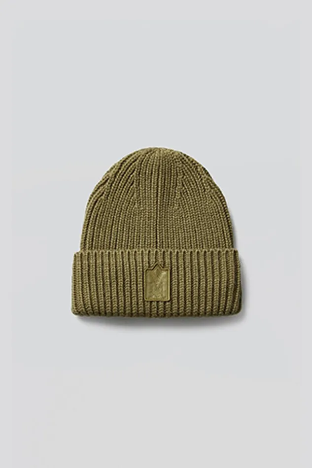 Hats Men Mackage JUDE Handknit Toque With Ribbed Cuff Cream