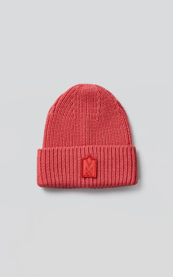 Hats Men Mackage JUDE Handknit Toque With Ribbed Cuff Cream
