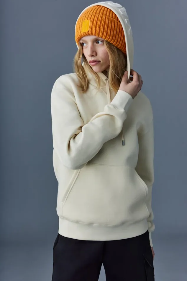 Hats Men Mackage JUDE Handknit Toque With Ribbed Cuff Cream