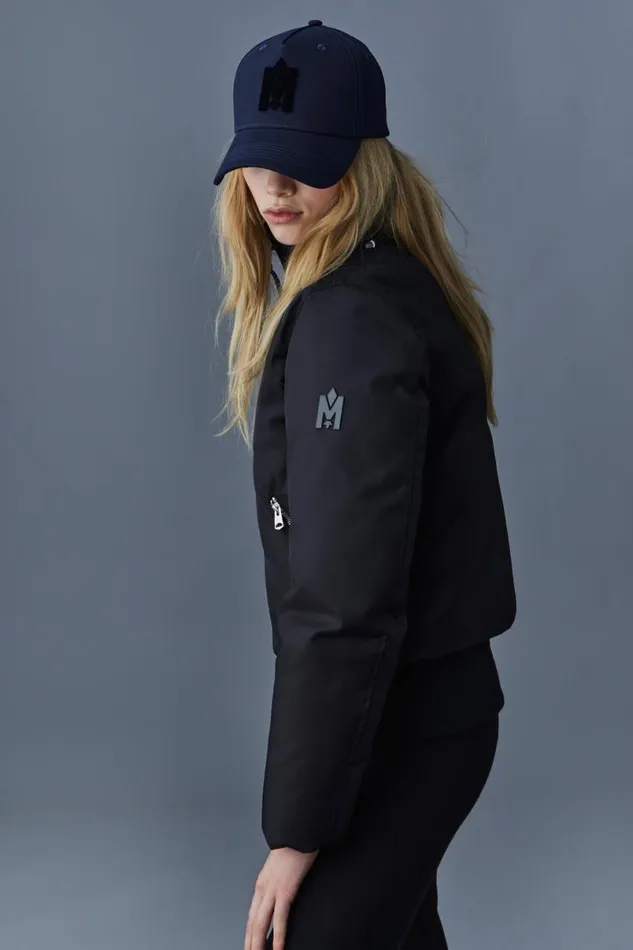Hats Women Mackage ANDERSON Baseball Cap With Velvet Logo White