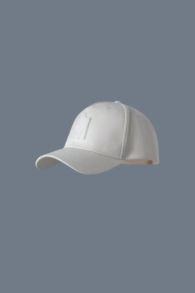 Hats Women Mackage ANDERSON Baseball Cap With Velvet Logo White