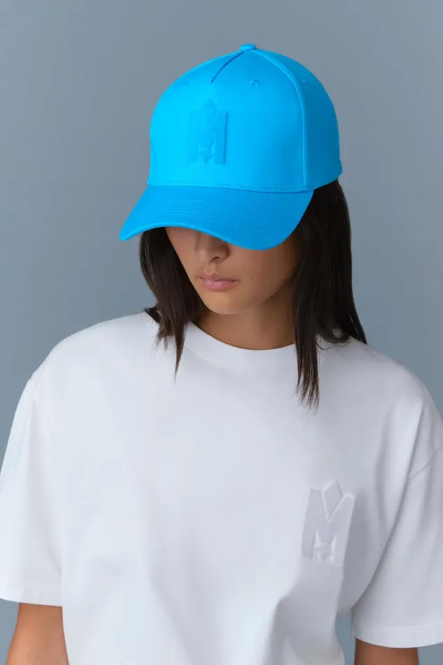 Hats Women Mackage ANDERSON Baseball Cap With Velvet Logo White