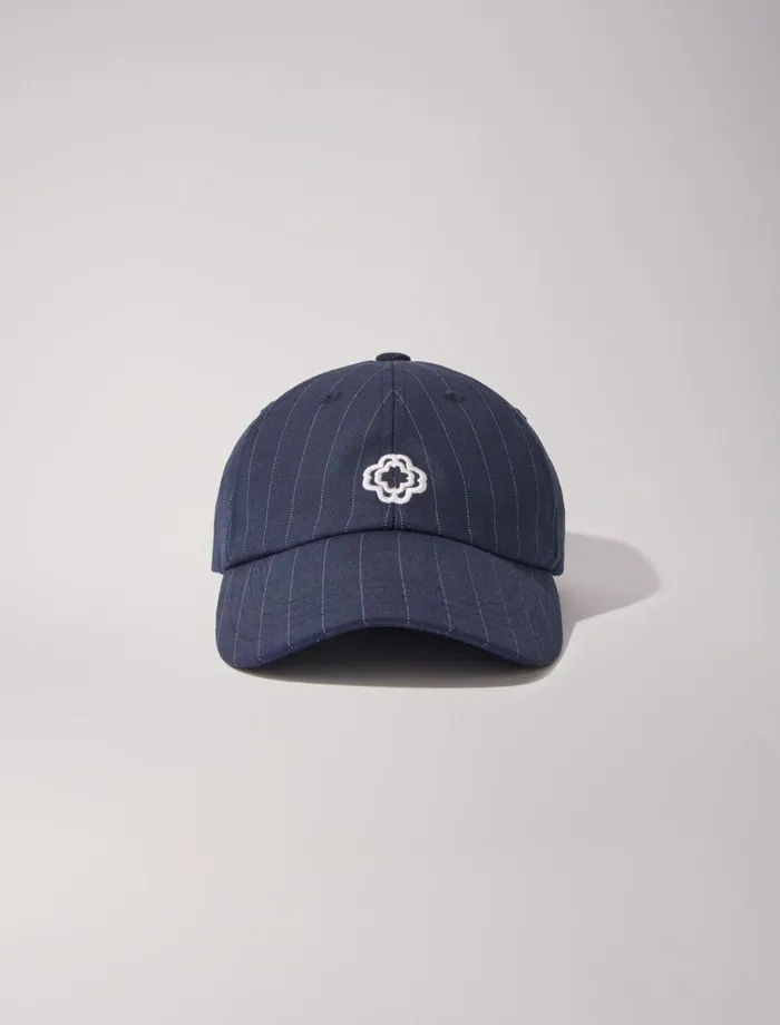 Hats Women Maje Striped Cap Navy Tennis Stripe