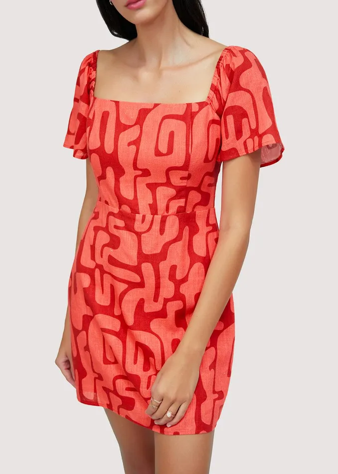 Heat Wave Mini Dress Redmulti Women Lost Wander Dresses