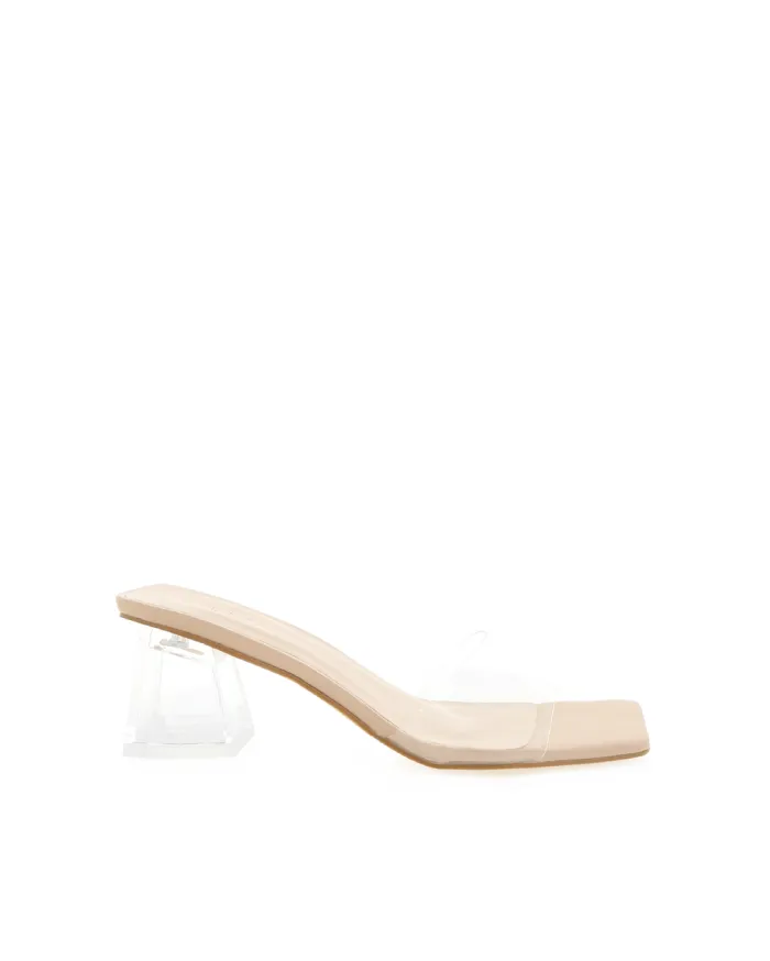 Heels Billini Block Heels XAVA NUDECLEAR