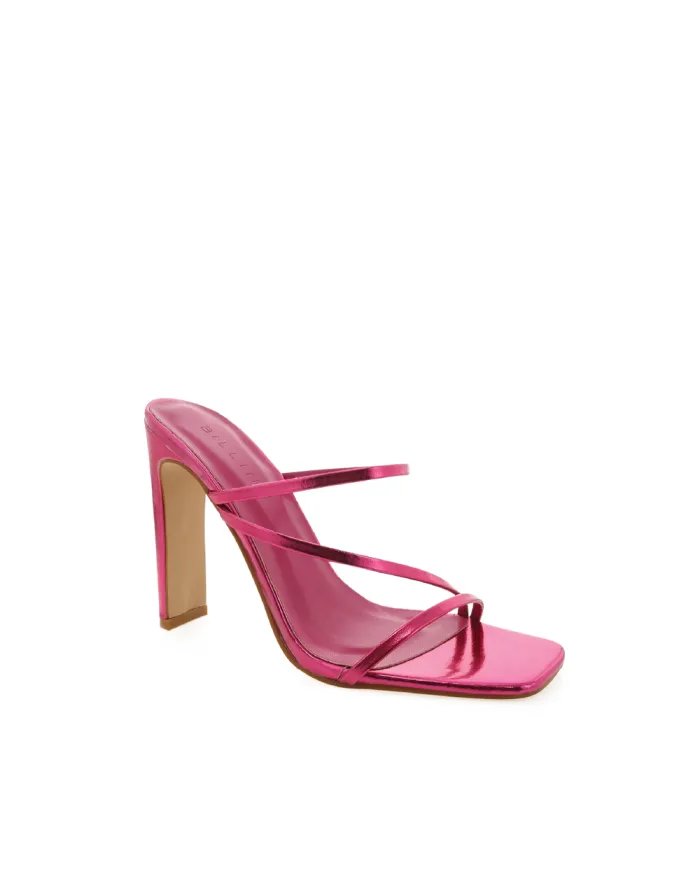 Heels Billini Block Heels YANNA PINK METALLIC