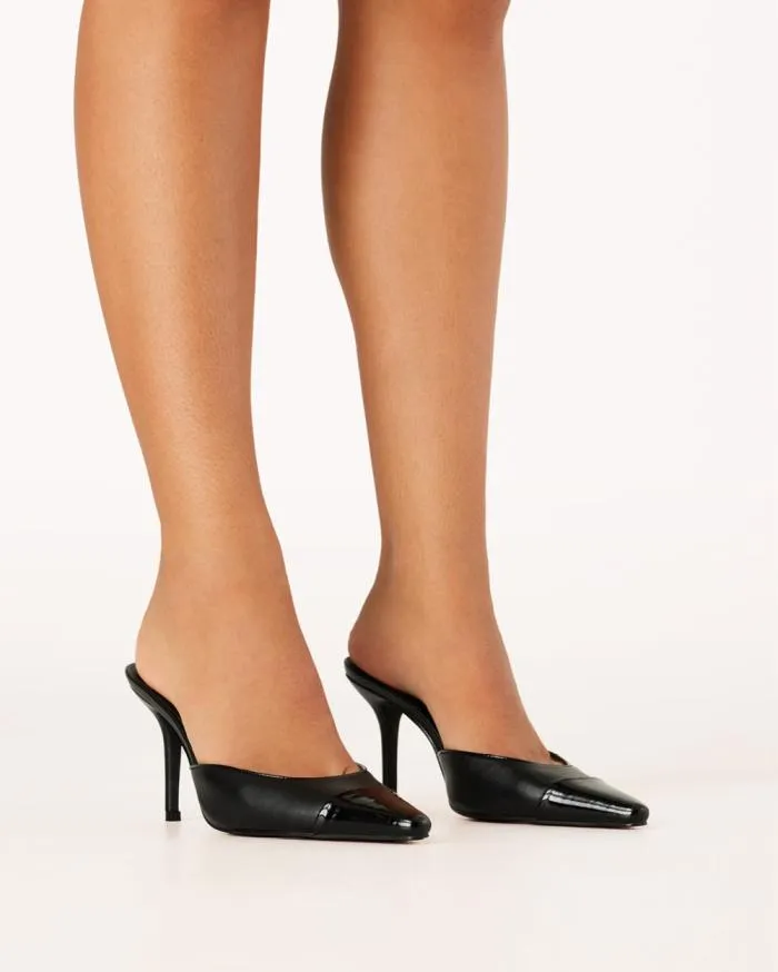 Heels Billini Stiletto Heels AMEARE BLACKBLACK PATENT