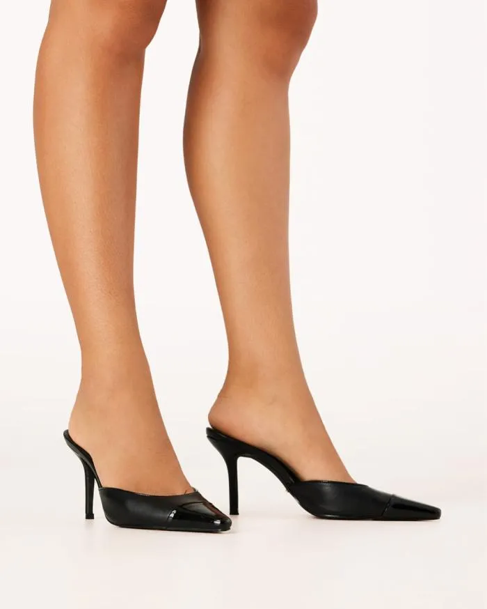 Heels Billini Stiletto Heels AMEARE BLACKBLACK PATENT