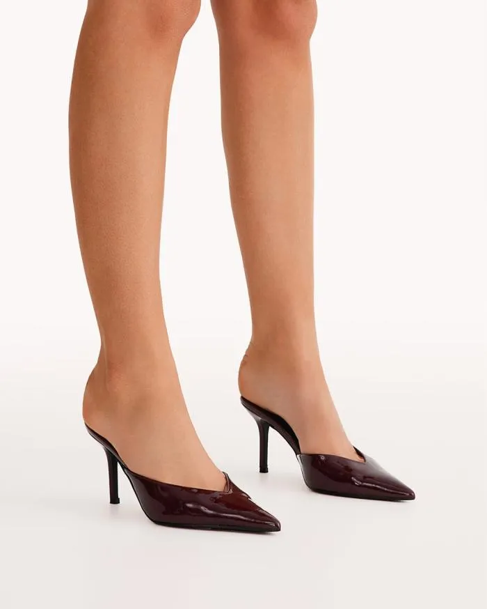 Heels Billini Stiletto Heels KAREY WINE PATENT