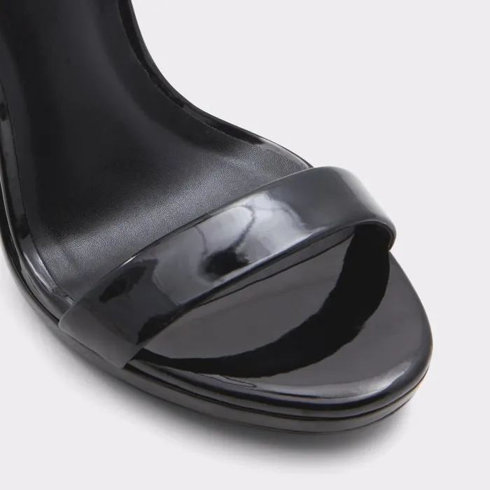 Heels Women ALDO Kat Black Strappy Sandal 8211 Stiletto Platform