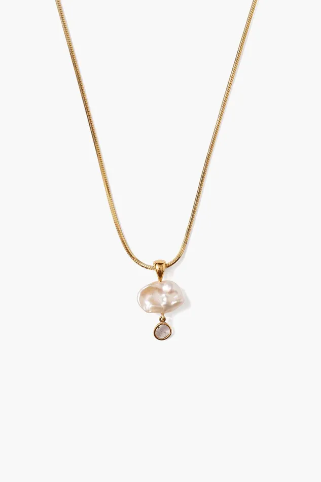 Hilo Pearl And Diamond Necklace Gold Women Chan Luu Necklaces