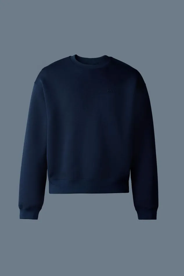 Hoodies and Tops Men Mackage JULIAN DoubleFace Jersey Sweatshirt Sapphire Hoodies and Tops Men Mackage JULIAN DoubleFace Jersey Sweatshirt Sapphire
