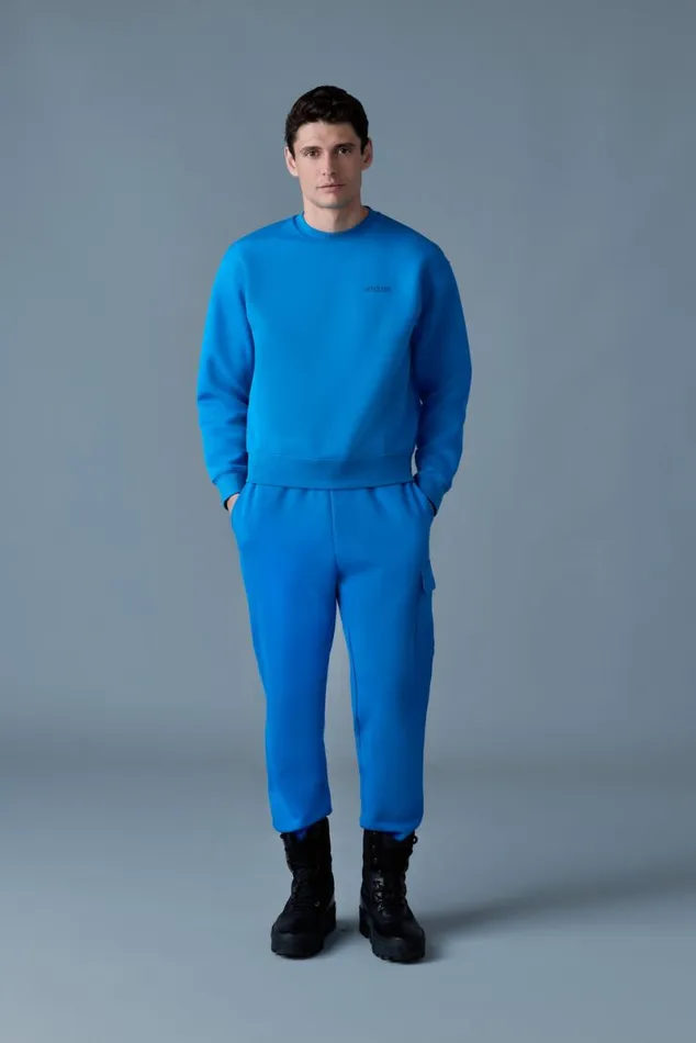 Hoodies and Tops Men Mackage JULIAN DoubleFace Jersey Sweatshirt Sapphire Hoodies and Tops Men Mackage JULIAN DoubleFace Jersey Sweatshirt Sapphire