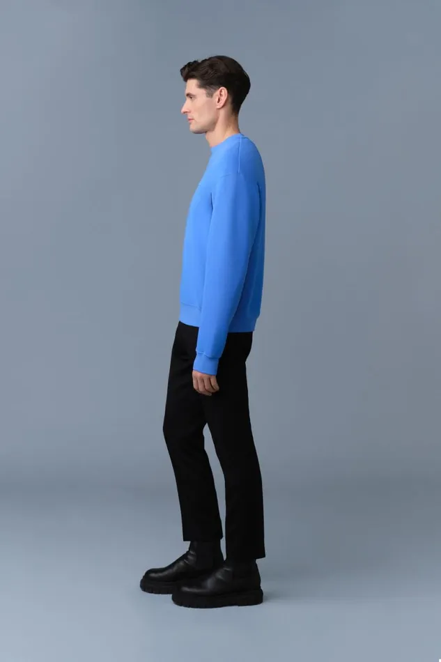 Hoodies and Tops Men Mackage JULIAN DoubleFace Jersey Sweatshirt Sapphire Hoodies and Tops Men Mackage JULIAN DoubleFace Jersey Sweatshirt Sapphire
