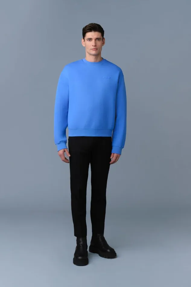 Hoodies and Tops Men Mackage JULIAN DoubleFace Jersey Sweatshirt Sapphire Hoodies and Tops Men Mackage JULIAN DoubleFace Jersey Sweatshirt Sapphire