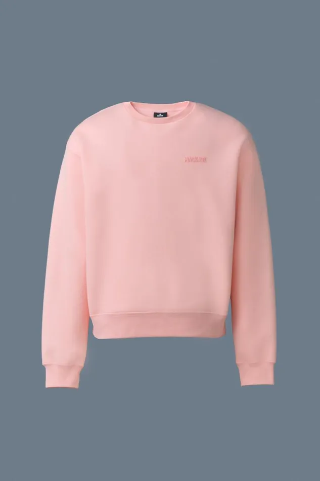Hoodies and Tops Men Mackage JULIAN DoubleFace Jersey Sweatshirt White