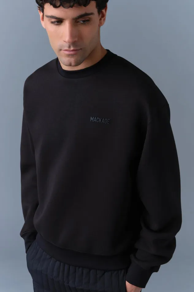Hoodies and Tops Men Mackage JULIAN DoubleFace Jersey Sweatshirt White Hoodies and Tops Men Mackage JULIAN DoubleFace Jersey Sweatshirt White