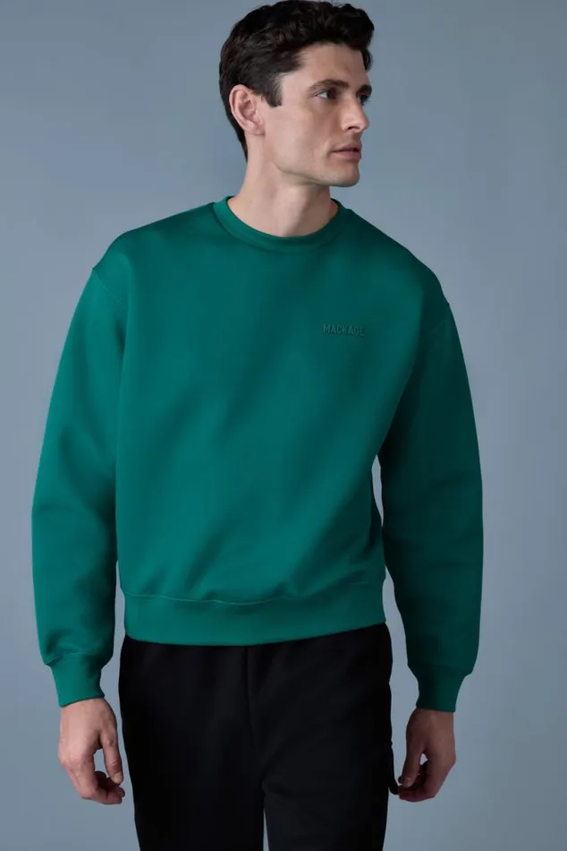 Hoodies and Tops Men Mackage JULIAN DoubleFace Jersey Sweatshirt White Hoodies and Tops Men Mackage JULIAN DoubleFace Jersey Sweatshirt White