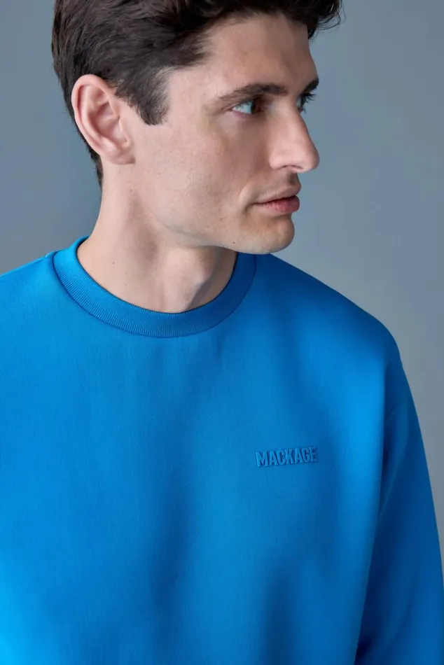 Hoodies and Tops Men Mackage JULIAN DoubleFace Jersey Sweatshirt White Hoodies and Tops Men Mackage JULIAN DoubleFace Jersey Sweatshirt White