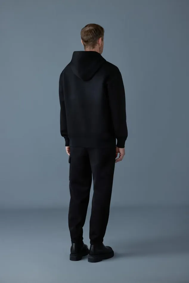 Hoodies and Tops Men Mackage KRYSTIAN Doubleface Jersey Hoodie Black