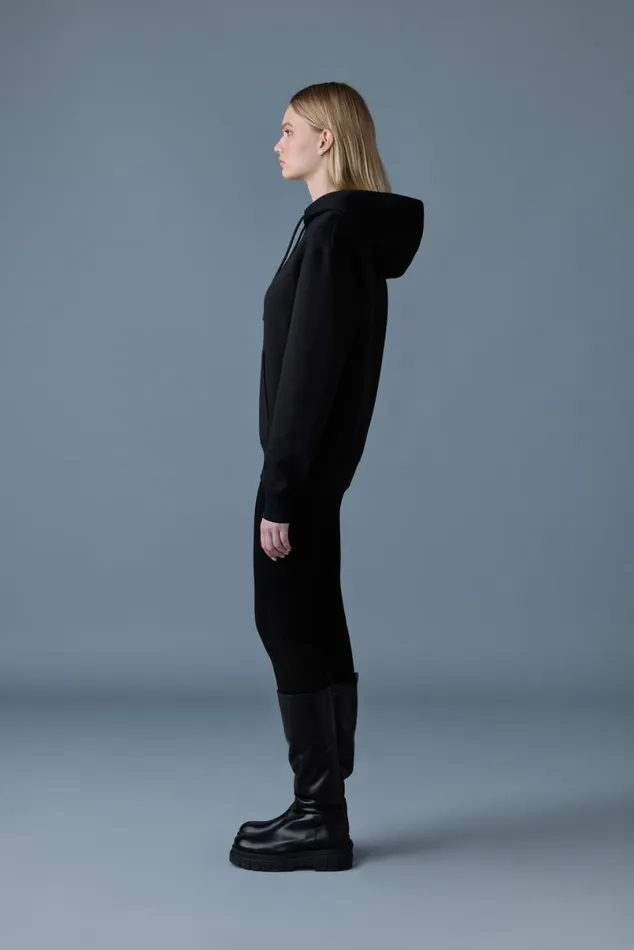 Hoodies and Tops Men Mackage KRYSTIAN Doubleface Jersey Hoodie Black