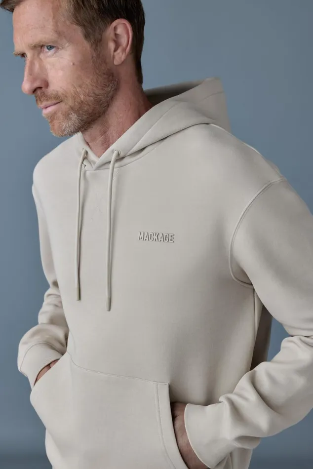 Hoodies and Tops Men Mackage KRYSTIAN Doubleface Jersey Hoodie Camel Hoodies and Tops Men Mackage KRYSTIAN Doubleface Jersey Hoodie Camel