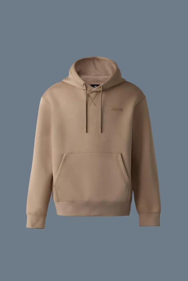Hoodies and Tops Men Mackage KRYSTIAN Doubleface Jersey Hoodie Camel Hoodies and Tops Men Mackage KRYSTIAN Doubleface Jersey Hoodie Camel