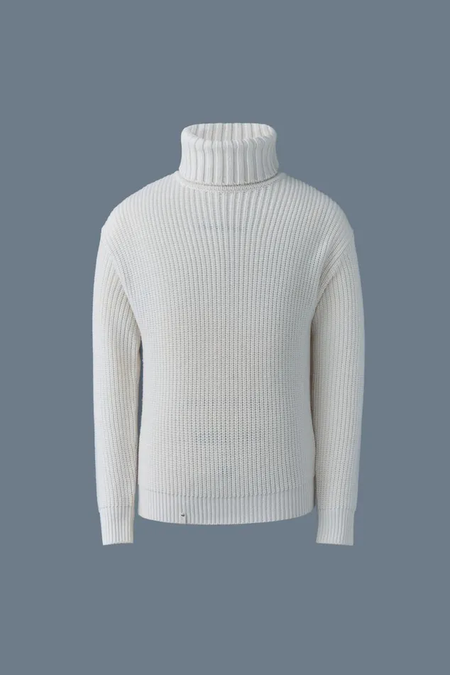 Hoodies and Tops Women Mackage ASTORWM Rib Knit Merino Wool Sweater Cream Hoodies and Tops Women Mackage ASTORWM Rib Knit Merino Wool Sweater Cream