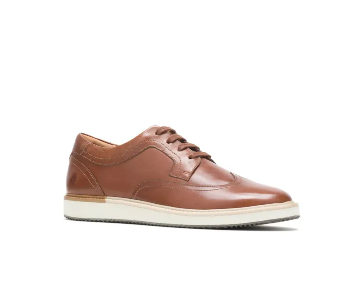 Hush Puppies Sneakers Men Heath Wingtip Oxford Cognac Leather