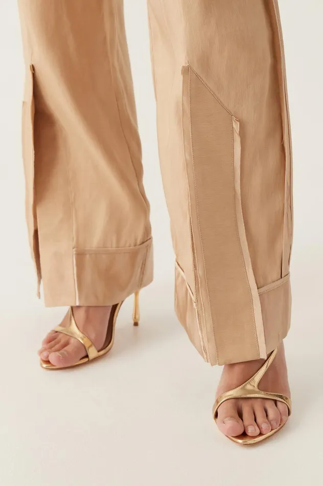 Insight Deconstructed Pant Sand Brown Women Aje Pants