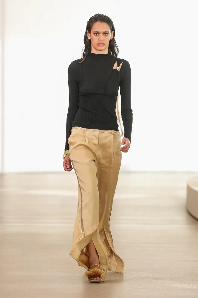 Insight Deconstructed Pant Sand Brown Women Aje Pants