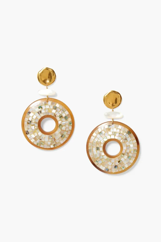 Isabella Earrings White MOP Mix Women Chan Luu Earrings