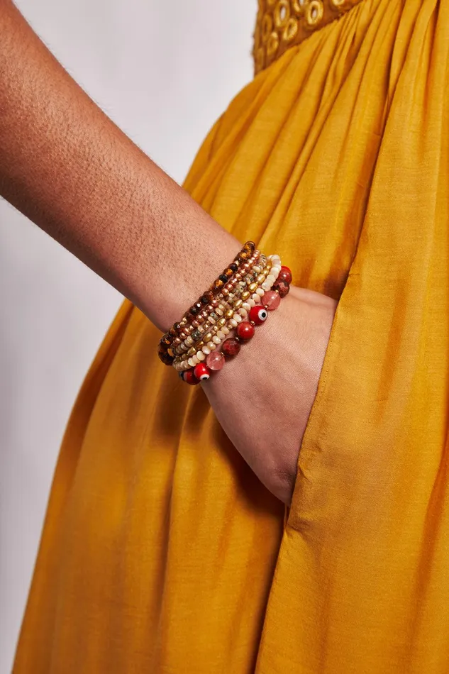 Izmir Evil Eye Bracelet Red Mix Women Chan Luu Bracelets