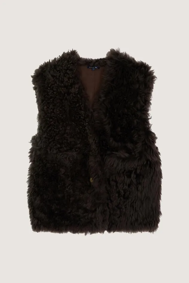 Jackets and Coats Women Soeur VALFREDO WAISTCOAT Brown