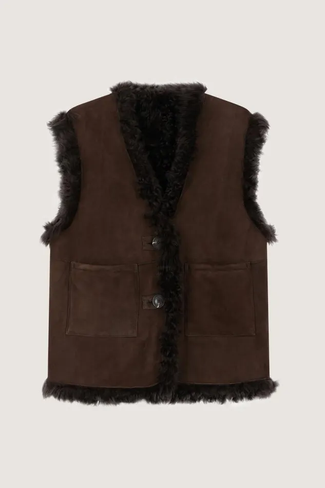 Jackets and Coats Women Soeur VALFREDO WAISTCOAT Brown