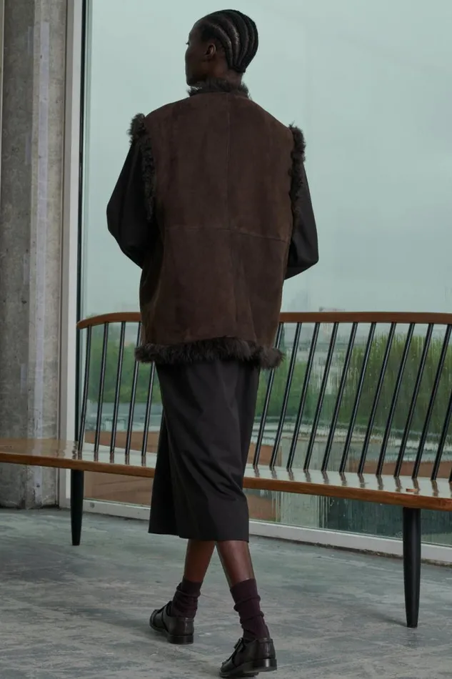 Jackets and Coats Women Soeur VALFREDO WAISTCOAT Brown