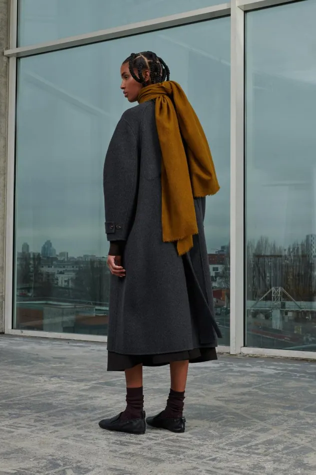 Jackets and Coats Women Soeur VANCOUVER COAT Dark Mottled Grey
