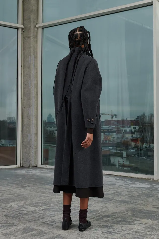 Jackets and Coats Women Soeur VANCOUVER COAT Dark Mottled Grey
