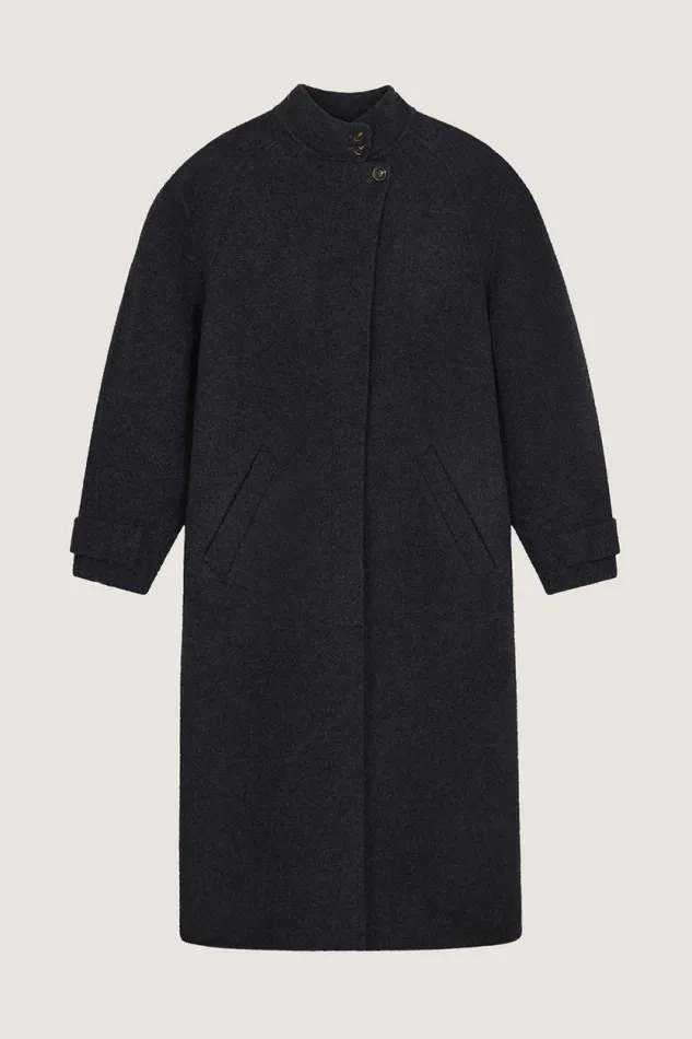 Jackets and Coats Women Soeur VANCOUVER COAT Dark Mottled Grey