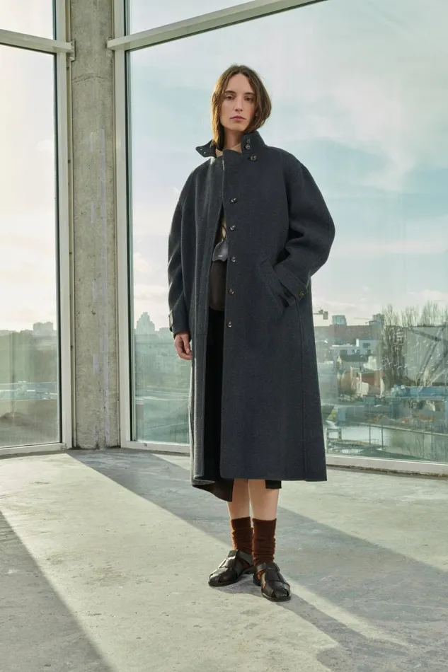 Jackets and Coats Women Soeur VANCOUVER COAT Dark Mottled Grey