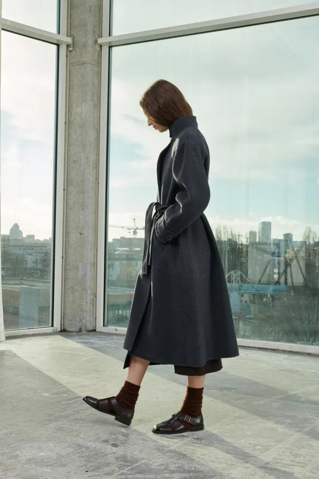 Jackets and Coats Women Soeur VANCOUVER COAT Dark Mottled Grey
