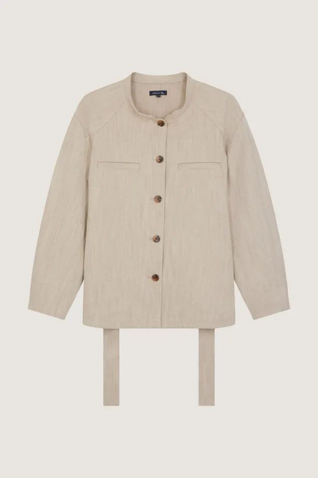 Jackets and Coats Women Soeur VENICE JACKET Beigeoffwhite
