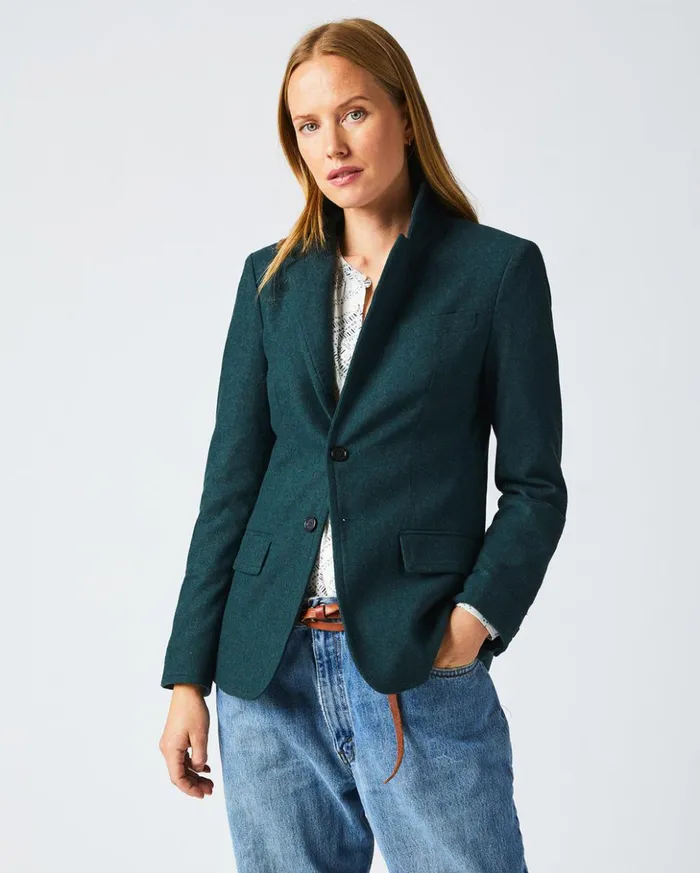 Jackets and Outerwear Women Billy Reid Banded Blazer Greygreen