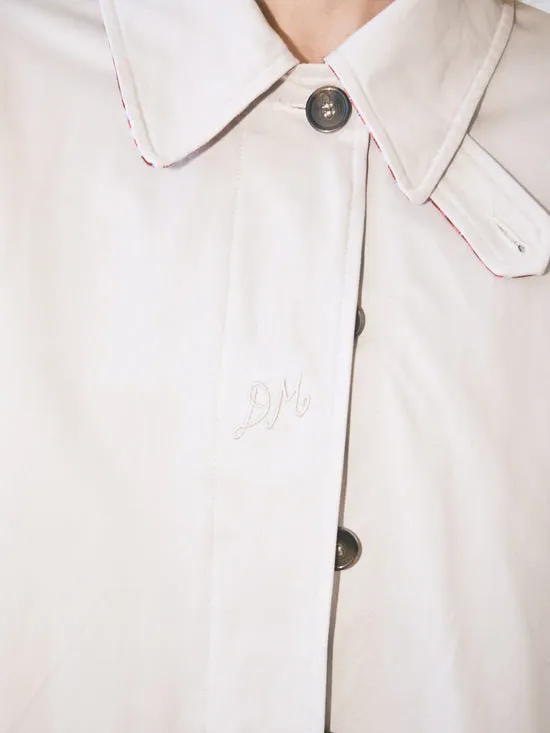 Jackets Outerwear Mercedes Bow Reversible Trench Gingham U0026 Ecru 8211 Lisa Says Gah Women