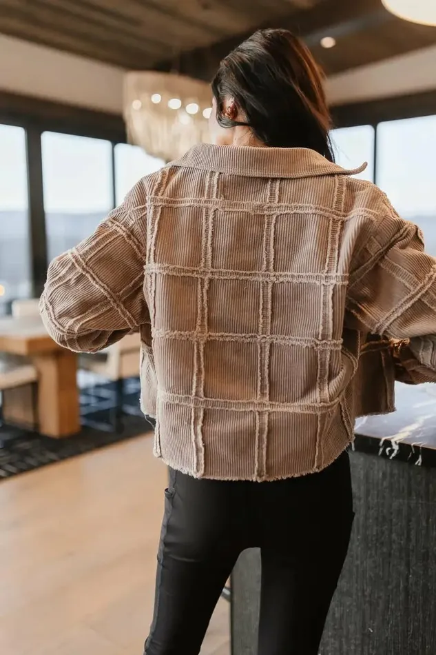 Jenna Corduroy Jacket Tan Women Bohme Outerwear