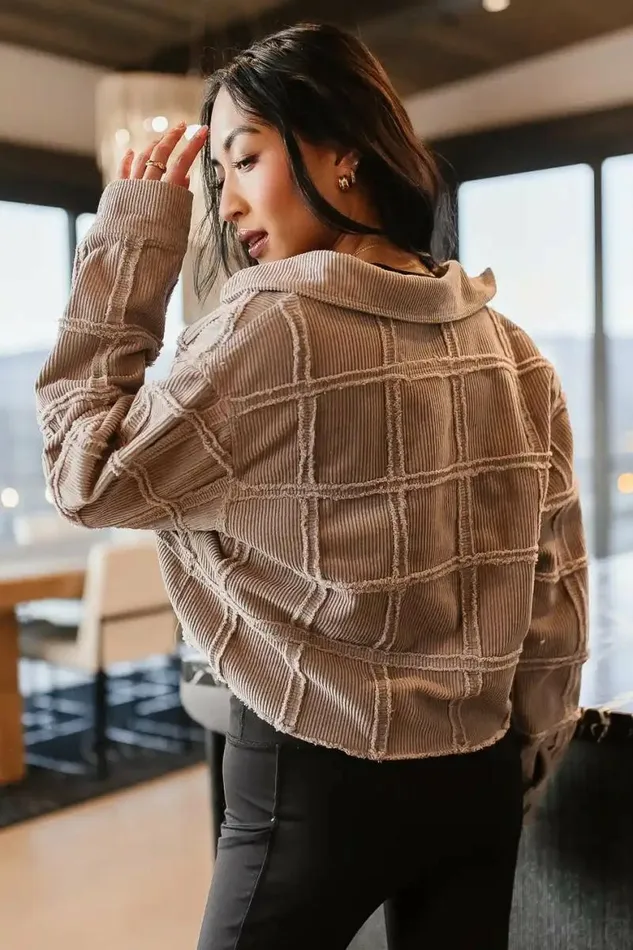 Jenna Corduroy Jacket Tan Women Bohme Outerwear