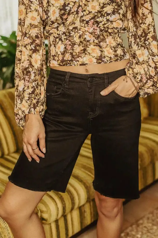 Jesslyn Bermuda Shorts Black Women Bohme Shorts